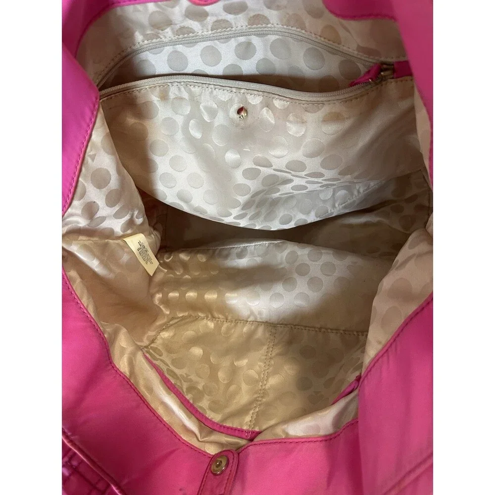Kate Spade Tote Nylon Handbag Shoulder Purse Pink